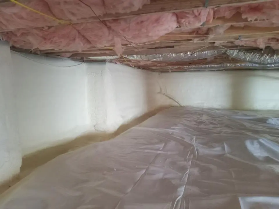 Crawl space encapsulation with closed-cell spray foam for Roof Maintenance in Salisbury